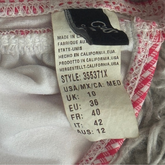 Guess Pink & White Gingham Halter Bikini Top & Bottom Set - Picture 5 of 12